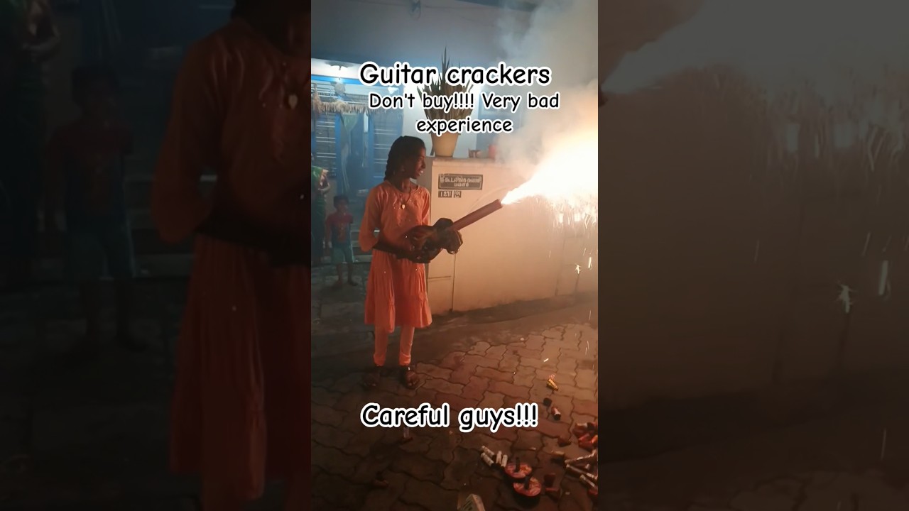 Dont buy this cracker guys!!!! Guitar cracker!! very bad experience #diwali2025 #safetyfirst #safety