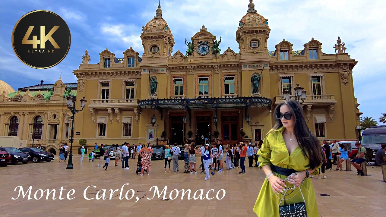 Monaco (4K UHD) Monte Carlo Beautiful Virtual Walking Tour 2023