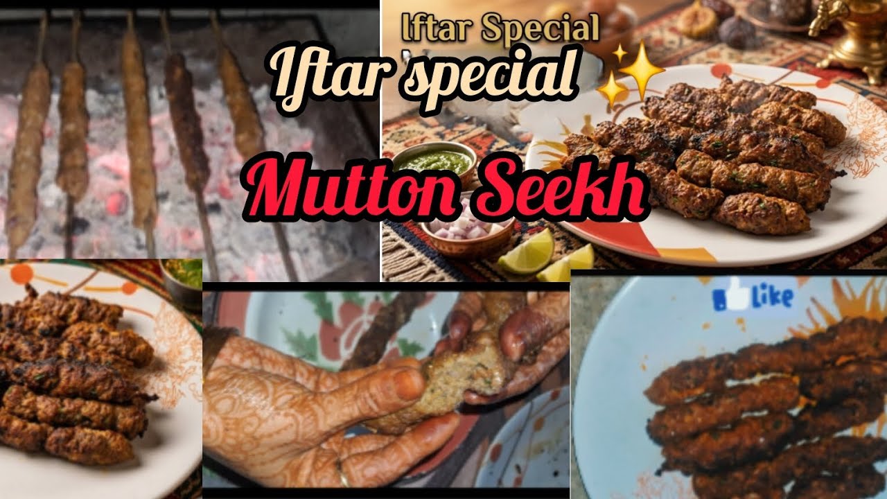 Ramzan special Day/11 Street Style Mutton Seekh teres par Iftar party mutton Seekh ✨️💫#trending #yt😋