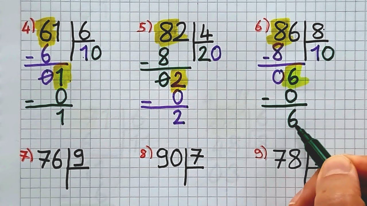 3.SINIF BÖLME-3➗İki Basamaklıyı Bir Basamaklıya Bölme İşlemi | kalanlı ve kalansız| ⁉️✅✅