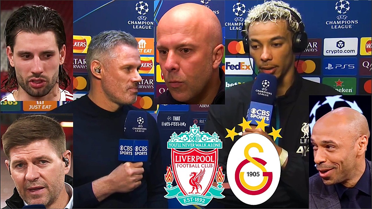 Liverpool 4-0 Galatasaray | Carragher and Henry Reacts & Arne Slot Interview, PSG Waiting 🔥
