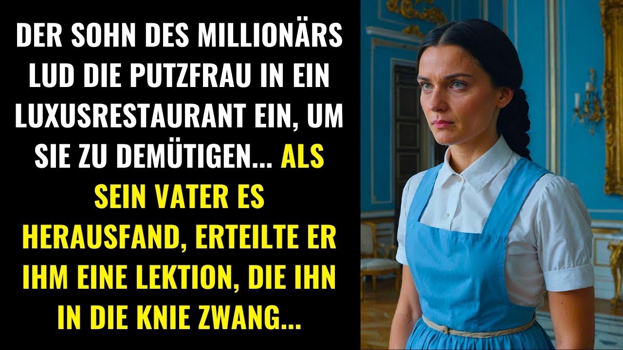 DER SOHN DES MILLIONÄRS DEMÜTIGTE DIE REINIGUNGSKRAFT, ABER SEIN VATER ERTEILTE IHM EINE HARTE...