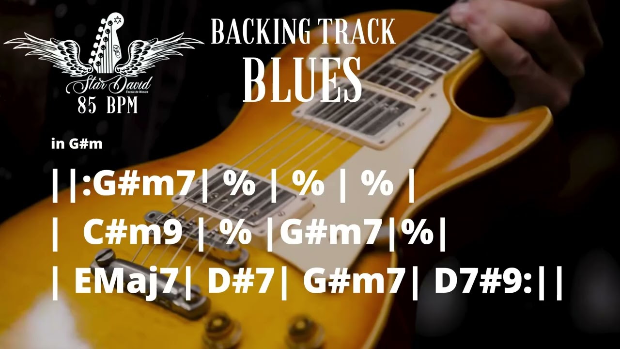 Backing Track Blues in G#m