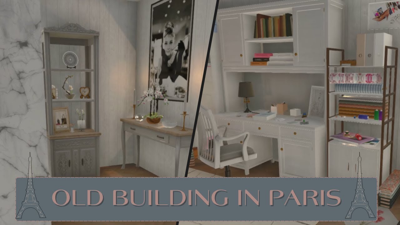 HOUSE FLIPPER = Old building in Paris = House " garden after building the house " Garden DLC # 45