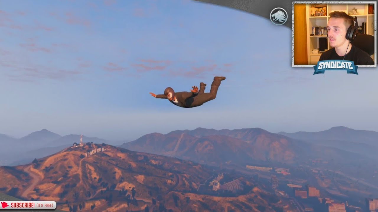 Justice! The Batcave & Skydiving! - Grand Theft Auto 5
