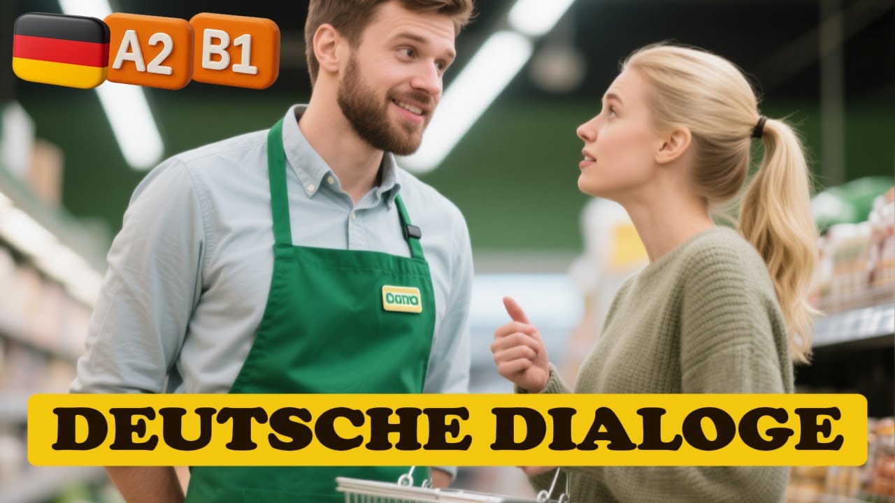 🎧 Verbessern Sie Ihr Deutsch A2-B1 | 3 echte Hörverständnis-Dialoge | Alltägliche Unterhaltungen