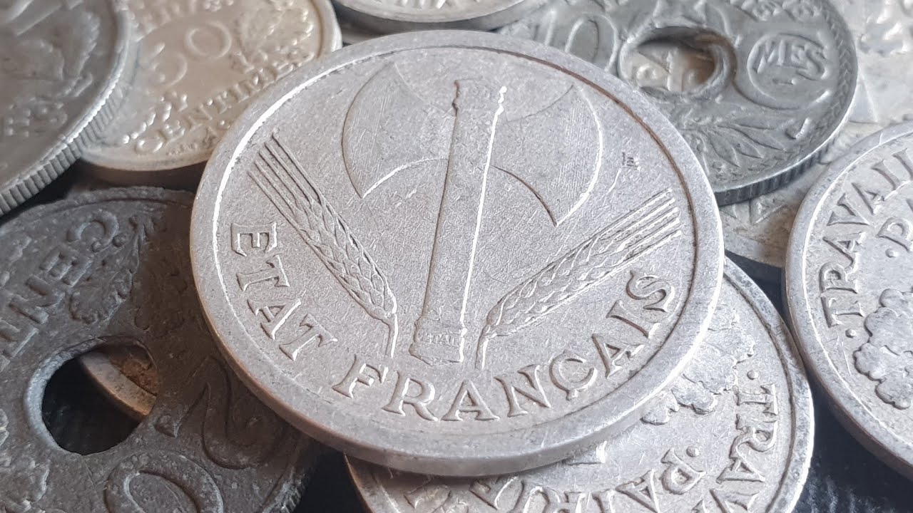 France WW2 coins with values