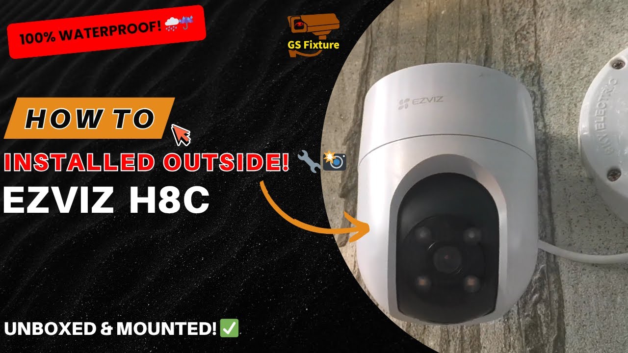 Ezviz H8c Outdoor Installation | Ezviz Wireless Camera Setup #ezviz #cctv #cctvinstallation