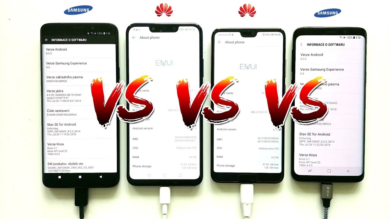 Samsung Galaxy 9+ vs Huawei Nova3 / Huawei P20 / Galaxy S9 Battery Life DRAIN TEST