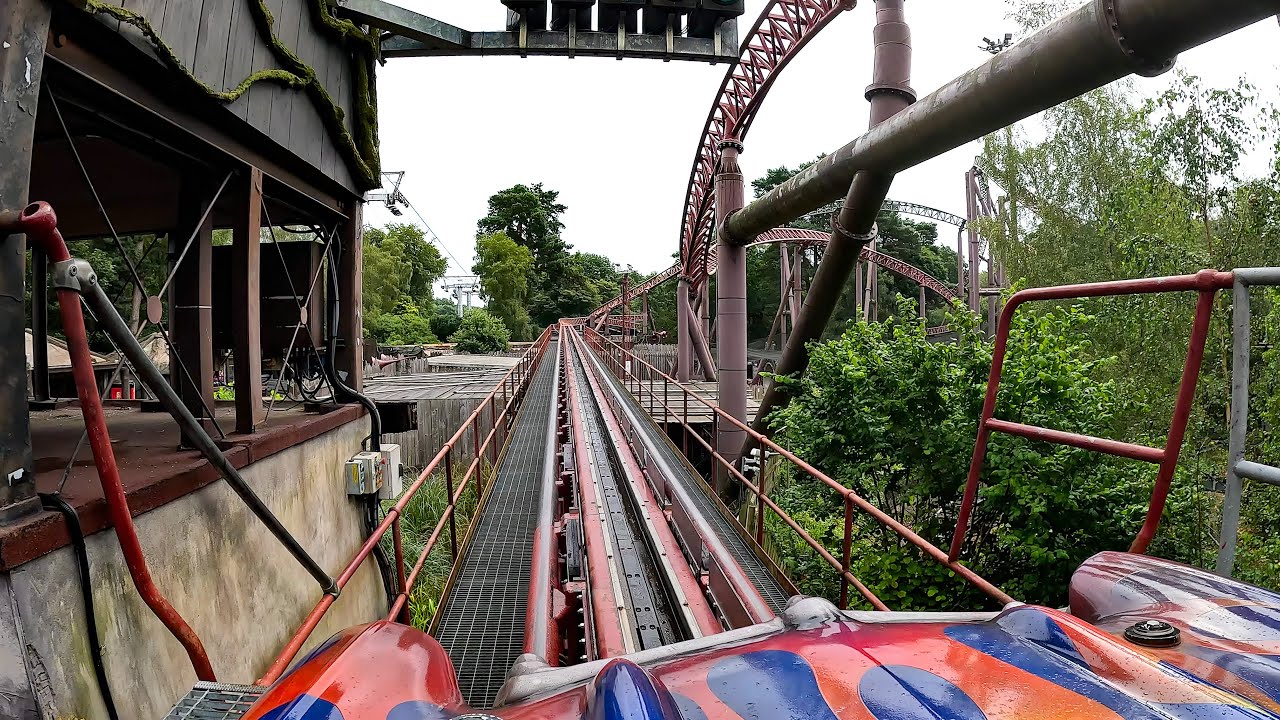 Рита [4K] Вид с переднего сиденья — курорт Alton Towers
