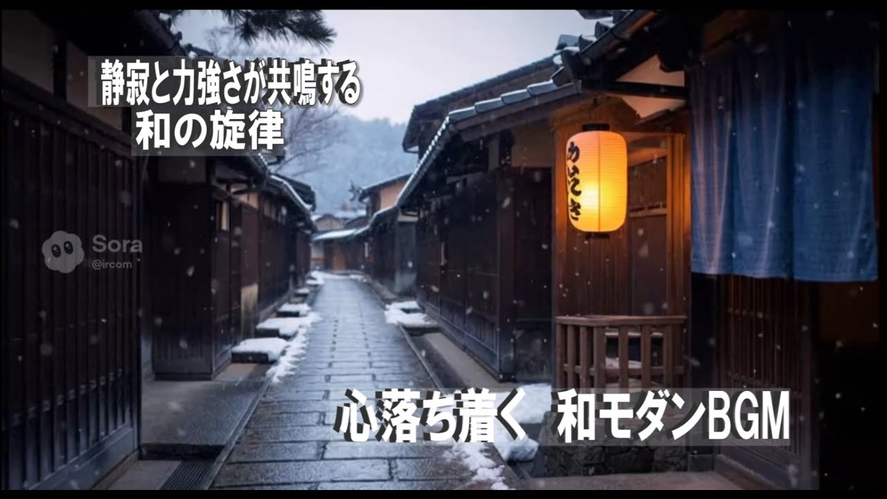 和風BGM｜落ち着く冬の古都アンビエント｜仕事や作業の相棒に
