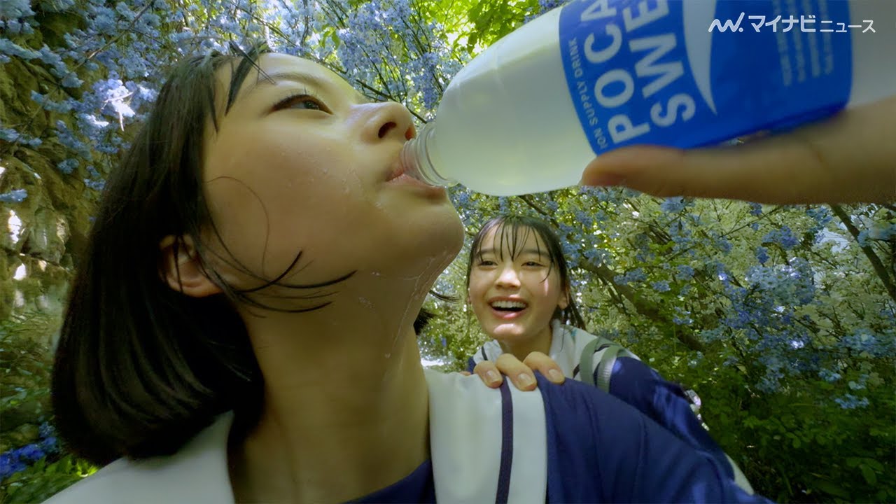 ポカリスエット新CM、現役中高生・椿&池端杏慈が全力疾走！CM楽曲はTomgggとena moriのコラボ曲「なんてね」
