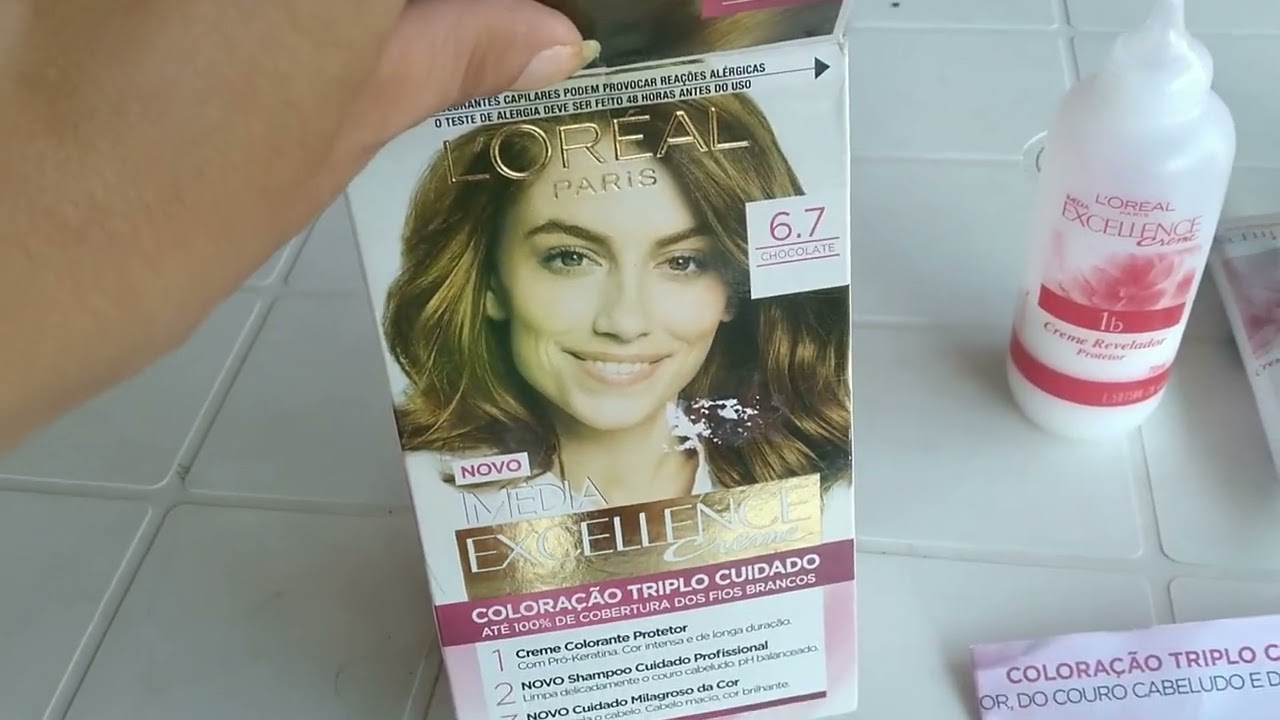 Do loiro ao castanho loreal 6.7 ♥