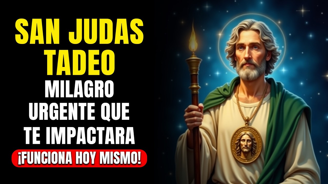 ✝️Oración a SAN JUDAS TADEO 🙏 Patron de LOS CASOS IMPOSIBLES DESESPERADOS Y URGENTES