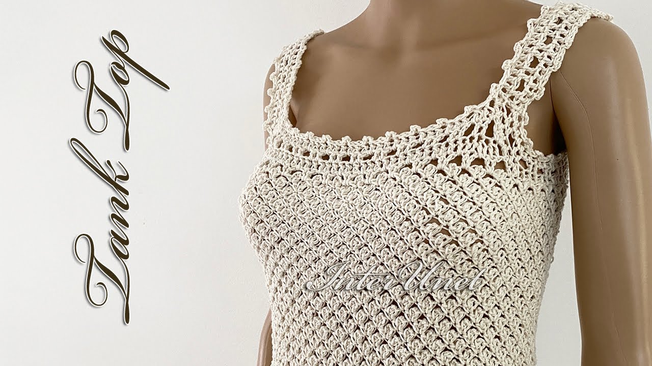 Tank top crochet pattern tutorial