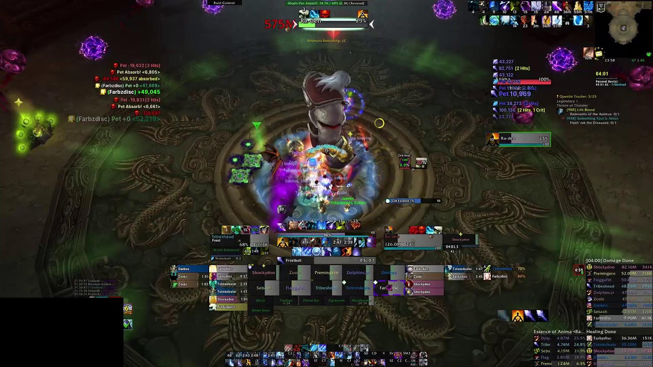 Throne of Thunder 25H Guild Raid | First Time UVLS Fire Mage | Week 8 | MoP Classic