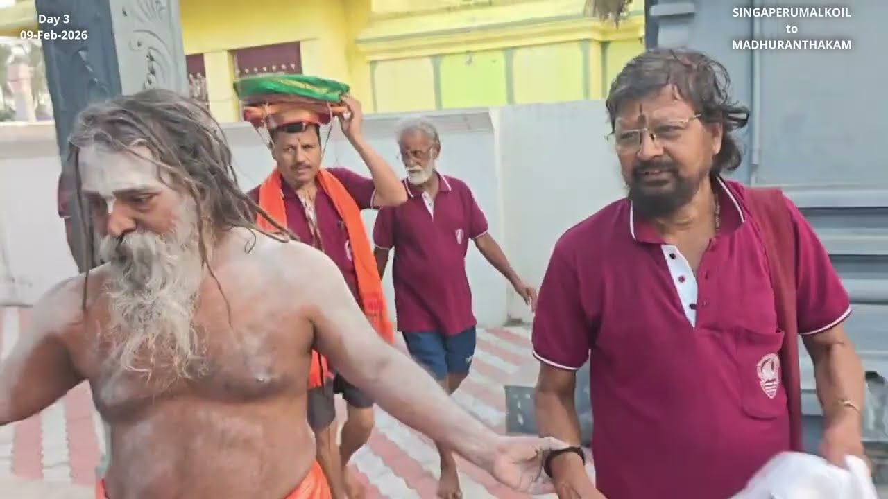 பிரார்த்தனை பாதுகையை ஏற்றருளிய ராமர், யாத்திரைக்கு சித்தரின்ஆசி - க்ரந்தாலய- வடவாறு பாதயாத்ரை நாள் 3