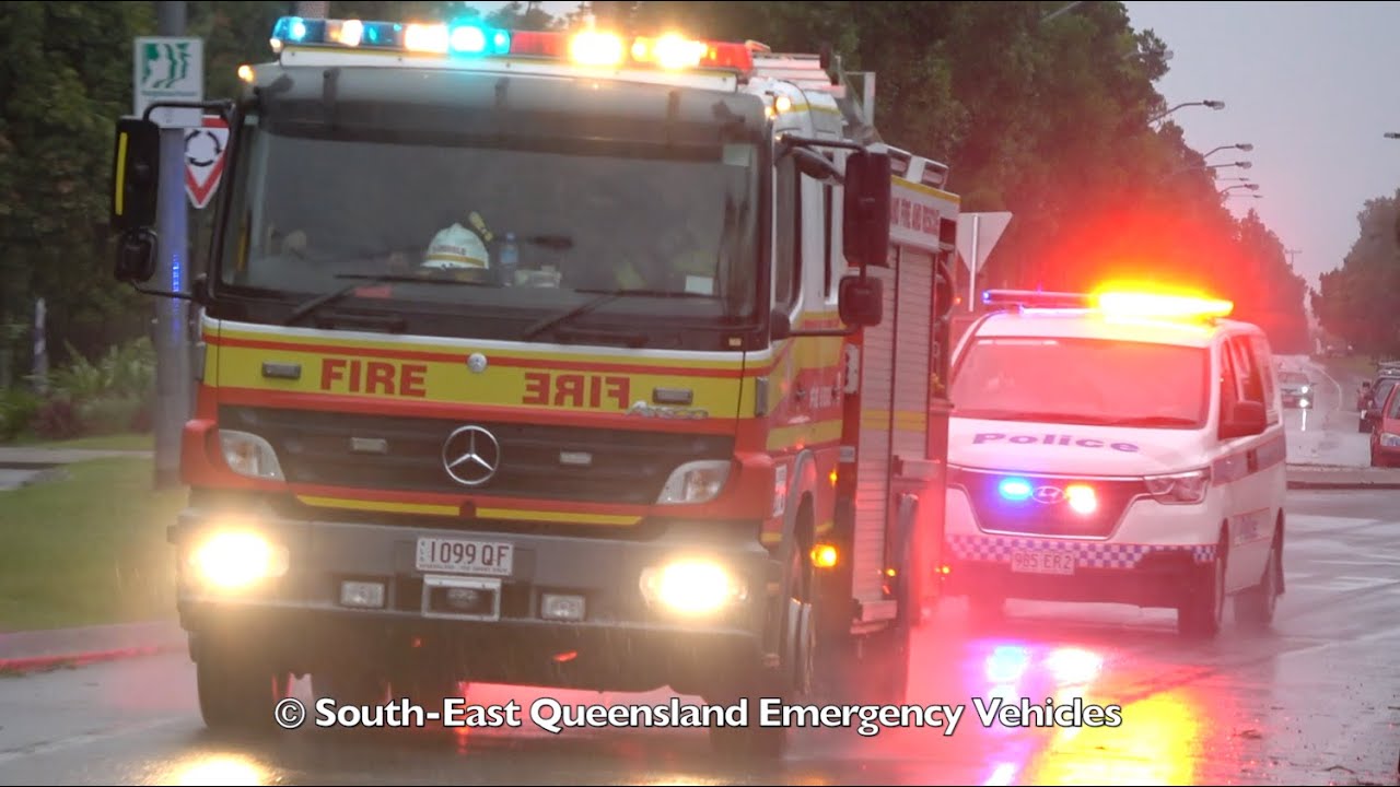 [MULTI-AGENCY] QFRS, QAS & QPS - 4x Units Responding to Apartment Fire