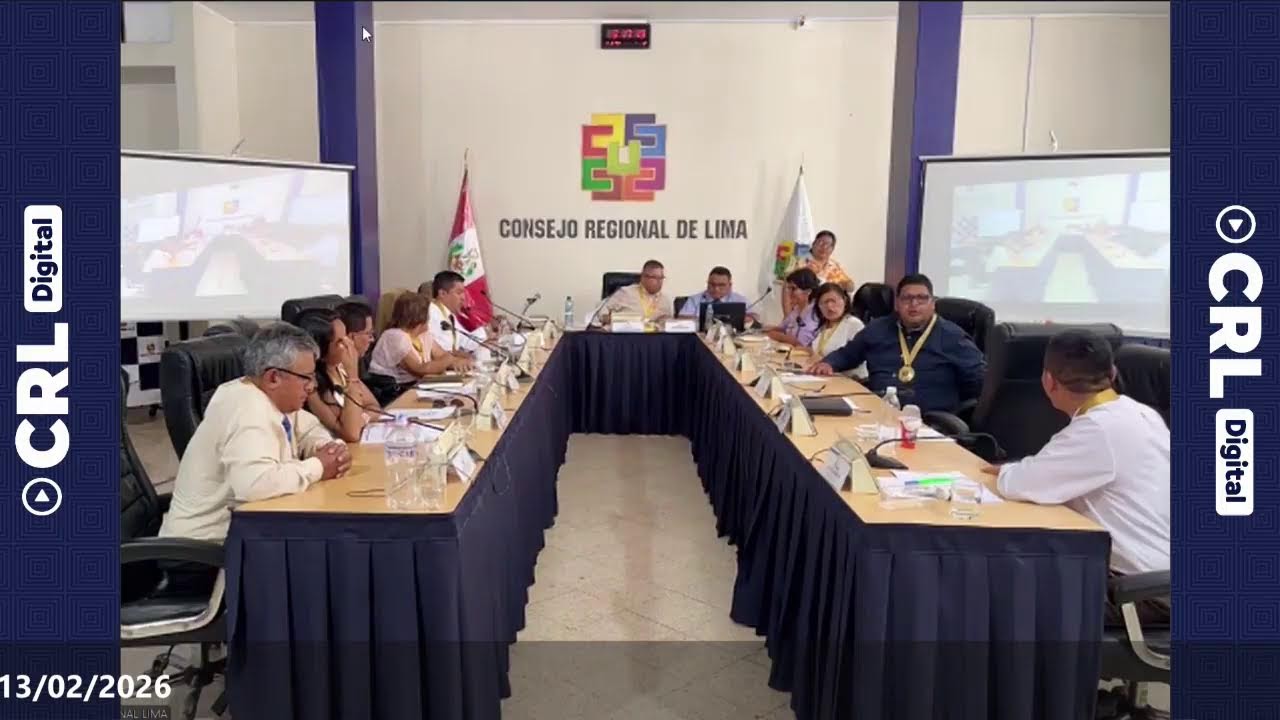 🔴SESIÓN ORDINARIA DEL PLENO DEL CONSEJO REGIONAL DE LIMA - 13/02/2026