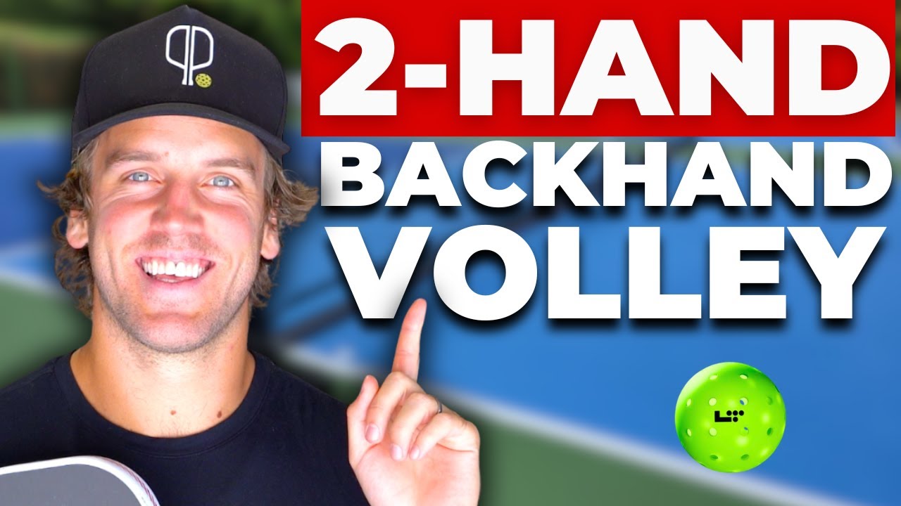 How to hit a two handed backhand volley + DRILLS to practice