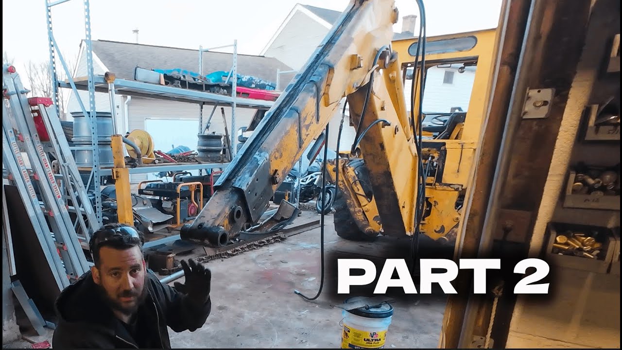 Fixing a worn out sloppy John Deere extend-a-hoe PART 2. JD410 Backhoe.