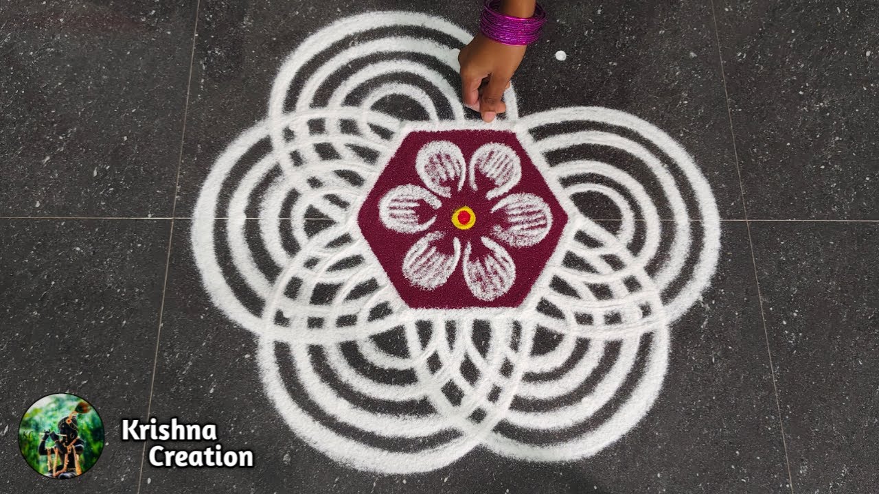 Karthigai madham special padi kolam | 5*3 Simple padi kolam | padi kolam muggulu | beautiful Rangoli