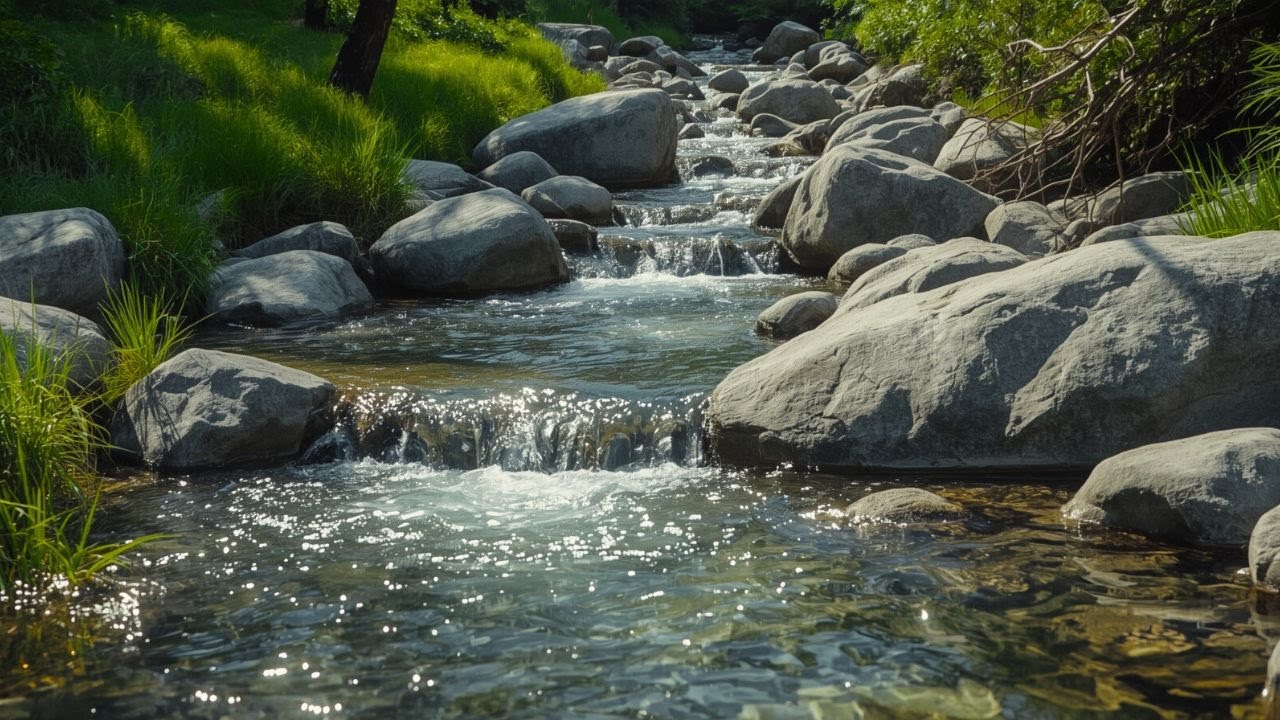 Peaceful River Flow in the Forest 🌲 Relaxing Nature Sounds LIVE