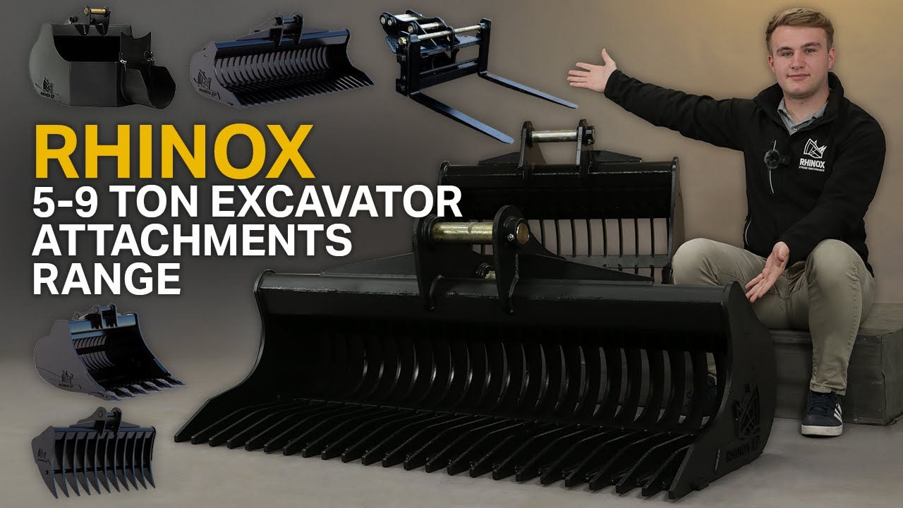 RHINOX ATTACHMENTS - For Your 5 to 9 Ton Excavators