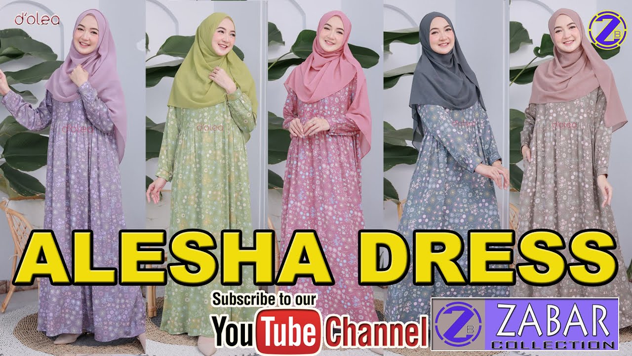 Baju Gamis Terbaru 2021 Alesha Dress By D Olea