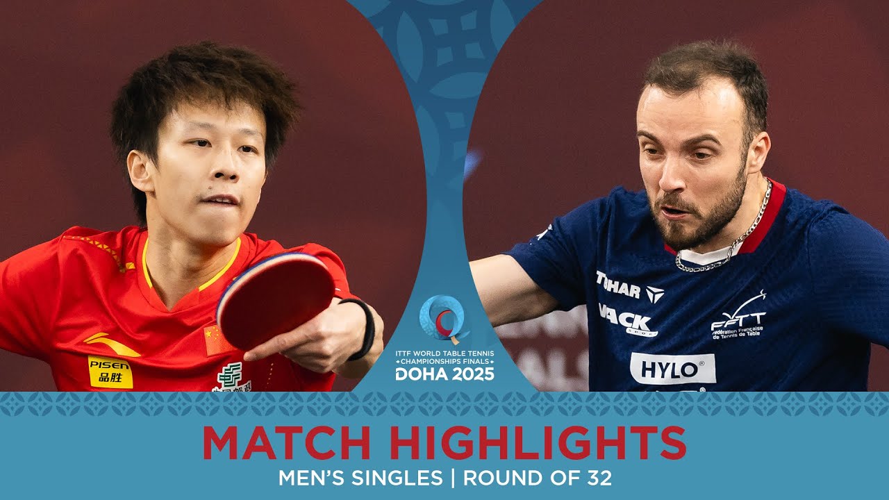 Lin Gaoyuan vs Simon Gauzy | Match Highlights | #ITTFWorlds2025