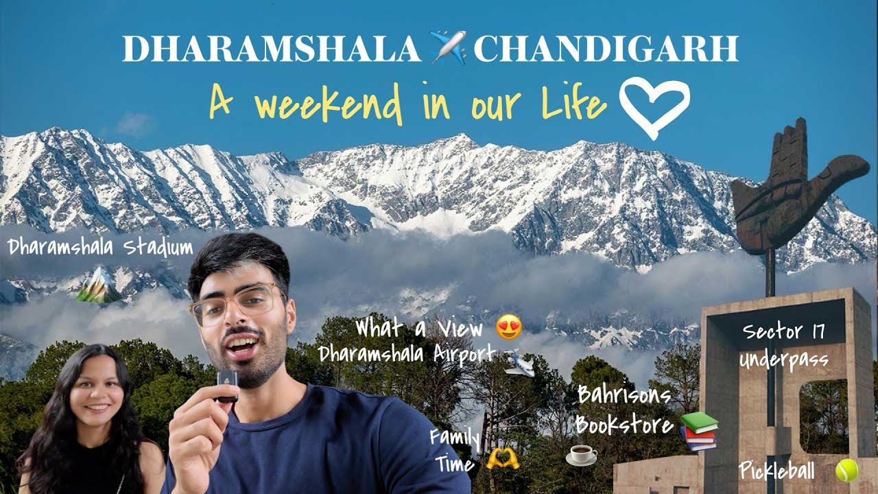 Weekend in My Life | Dharamshala to Chandigarh ✈️  Scenic Flight, Pickleball, Sector 17 & Bahrisons!
