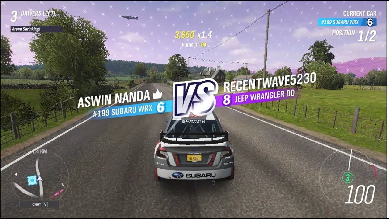 lucky escape and win before final showdown #forzahorizon4 #eliminator
