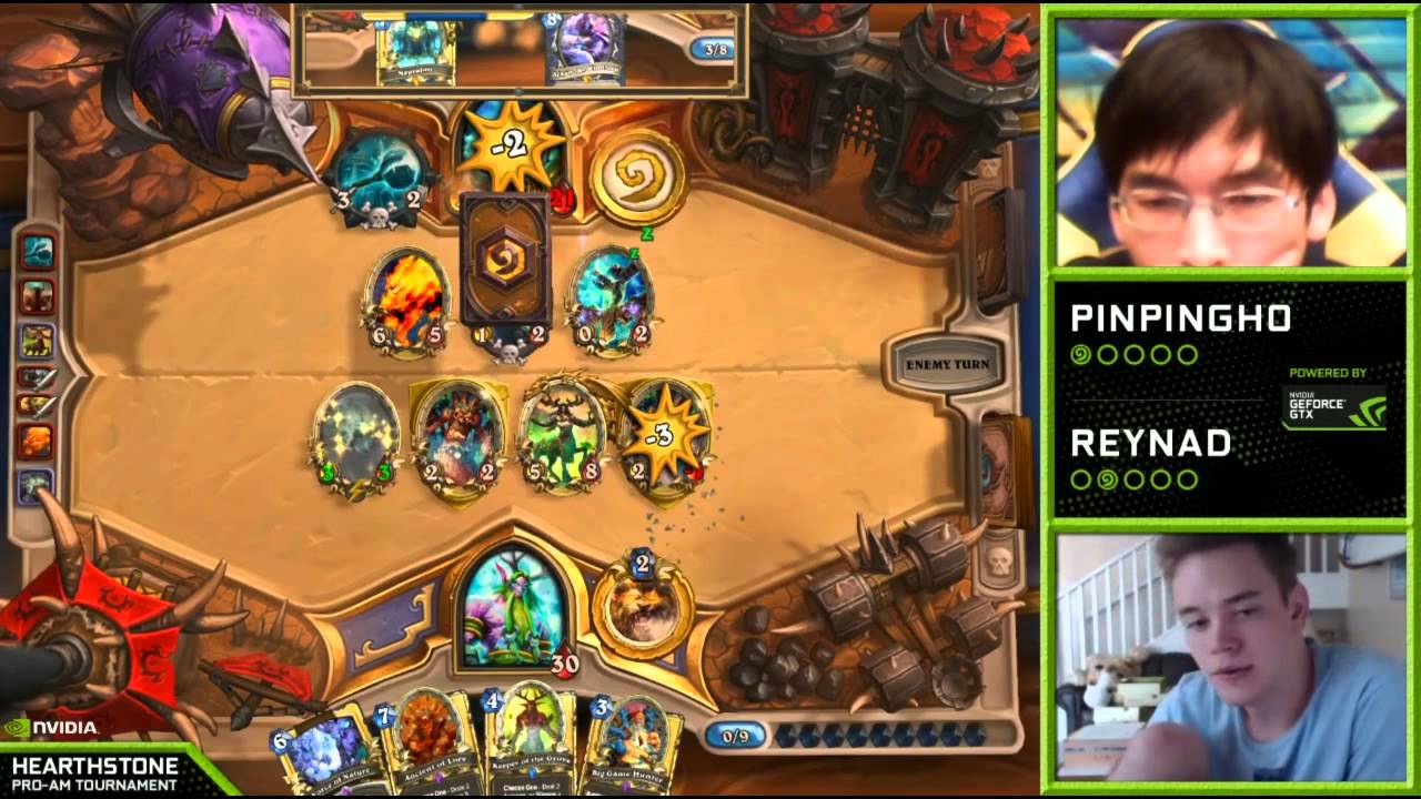 Wayi Spider Pinpingho vs Tempo Storm Reynad | Group Stage | NVIDIA Hearthstone Pro-Am Tournament