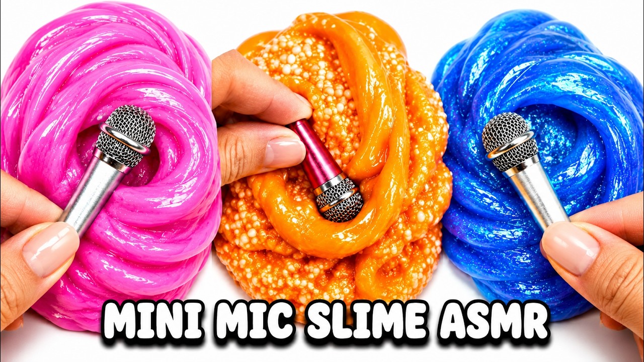 Rating Slime With A Mini Mic | Satisfying Slime ASMR Compilation