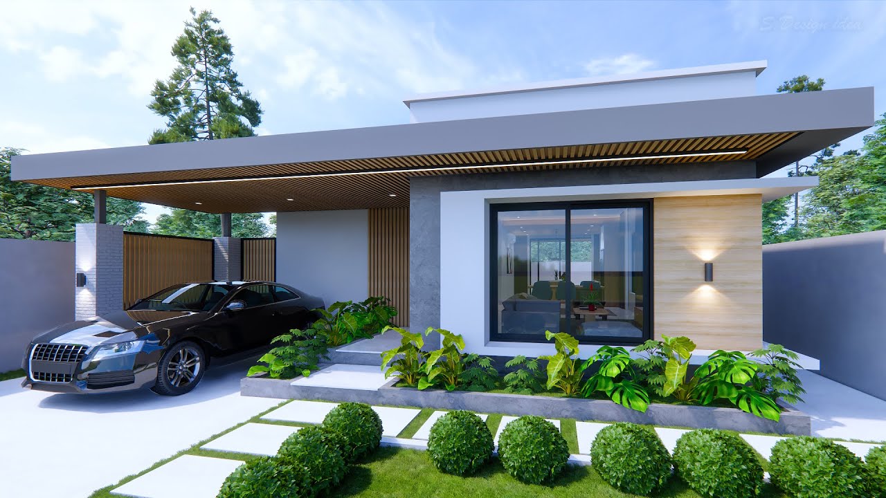 House design idea | Modern house 8m x 14m (112sqm)