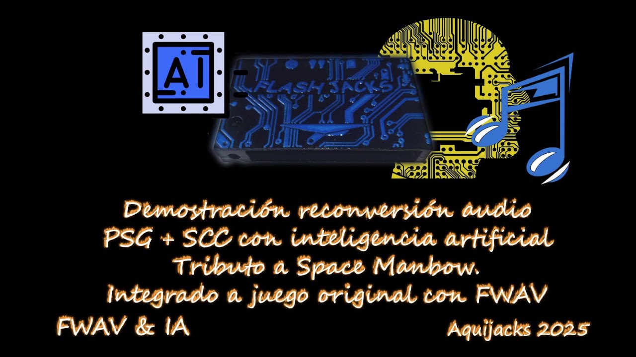 Demostración FWAV Flashjacks. Space Manbow IA. Recreando banda sonora con inteligencia artificial.
