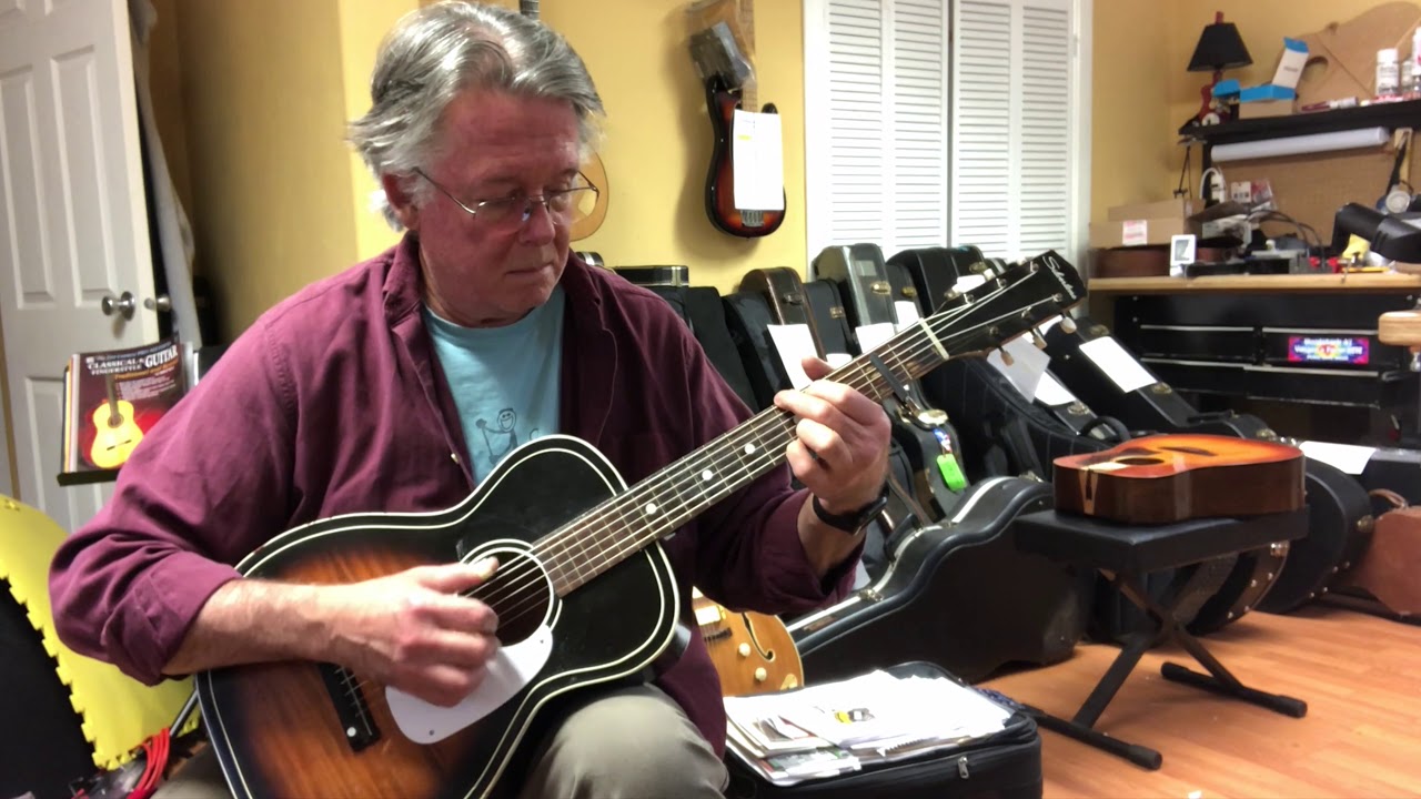 Silvertone Parlor Guitar Makeover