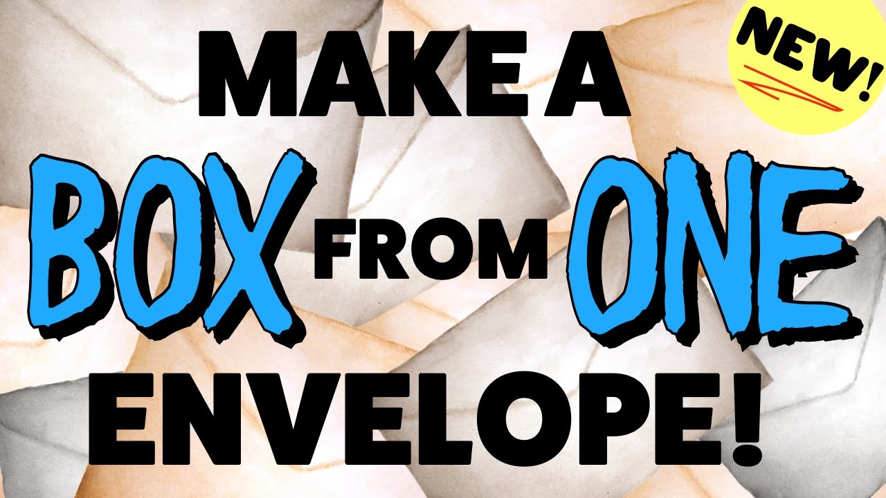 TURN an ENVELOPE into a BOX! 🌟NEW CRAFT🌟easy to follow tutorial!