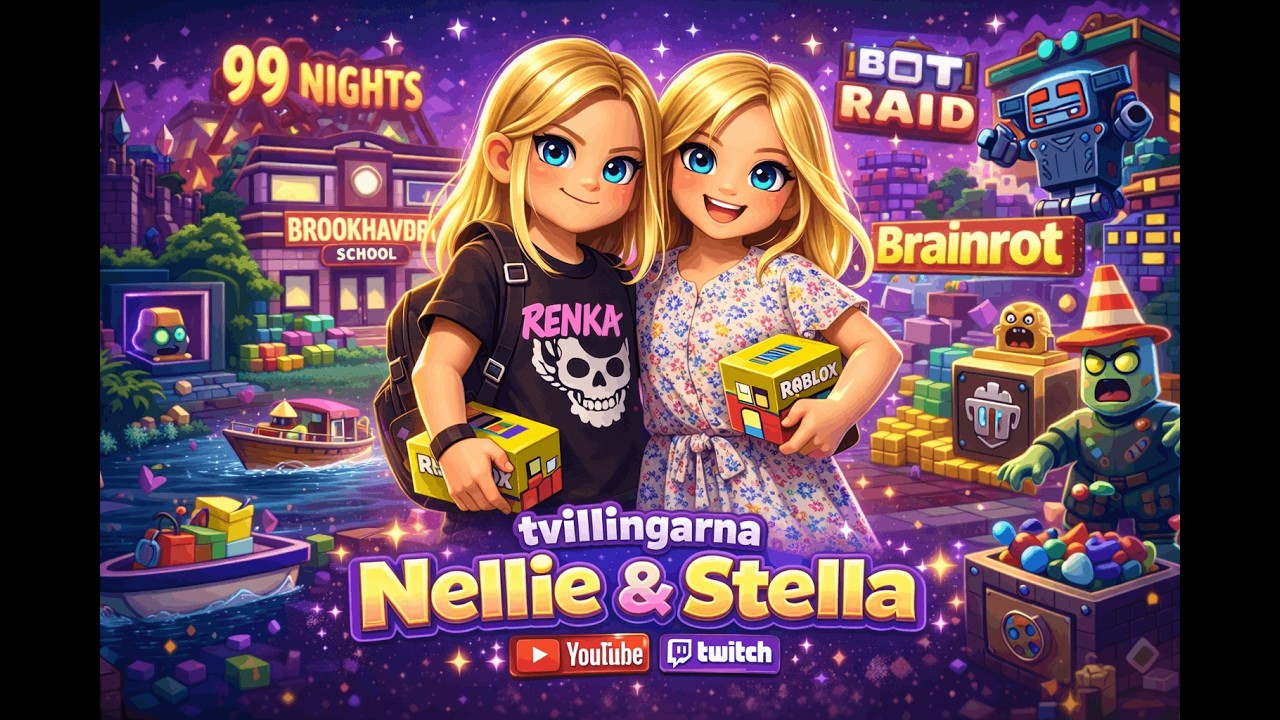 Roblox BOTE RIAD med Nellie & Stella 🚤🎮