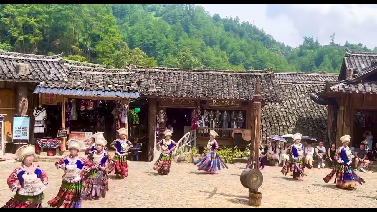 Miao Women Dance in Langde Village, China