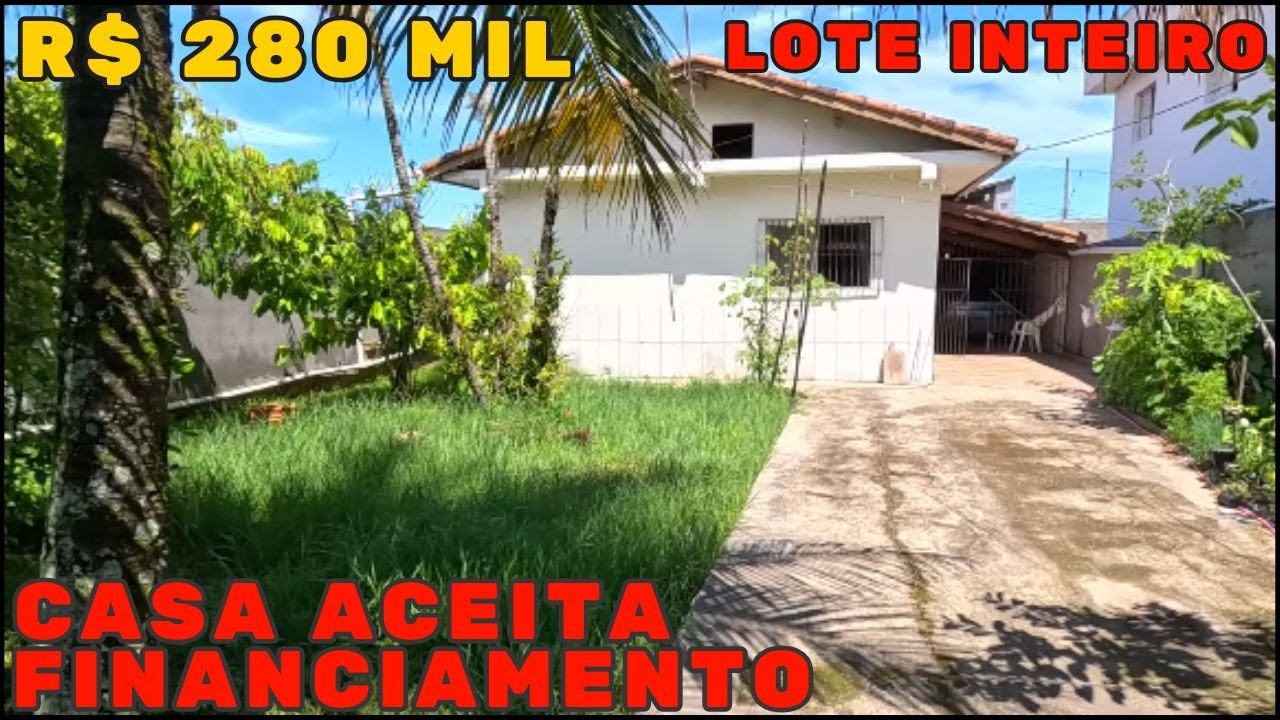 CASA R$ 280 MIL PRÓXIMO DE COMÉRCIOS EM ITANHAÉM LITORAL SUL DE SP