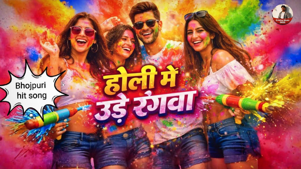 होली में उड़े रंगवा | Holi mein ude rangva(official music) Bhojpuri song 2026 |#song#Krishnamusic0035