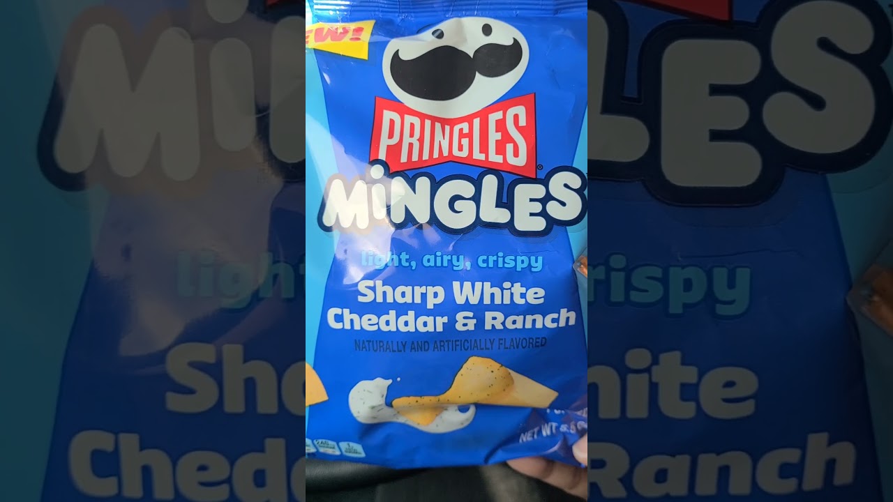 PRINGLES MINGLES - CHEDDAR SOUR CREAM VERSUS SHARP WHITE CHEDDAR RANCH #shorts