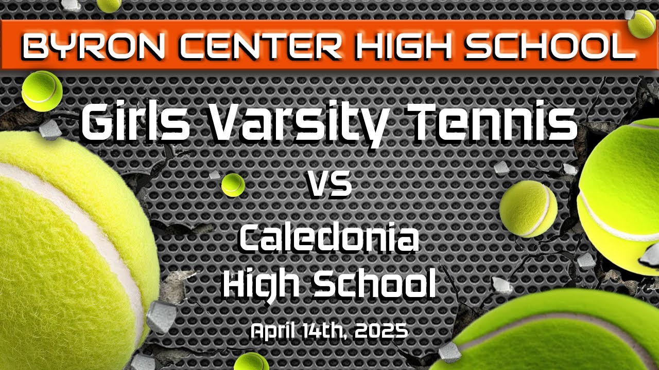 Girls Varsity Tennis: Caledonia vs Byron Center (April 14, 2025)