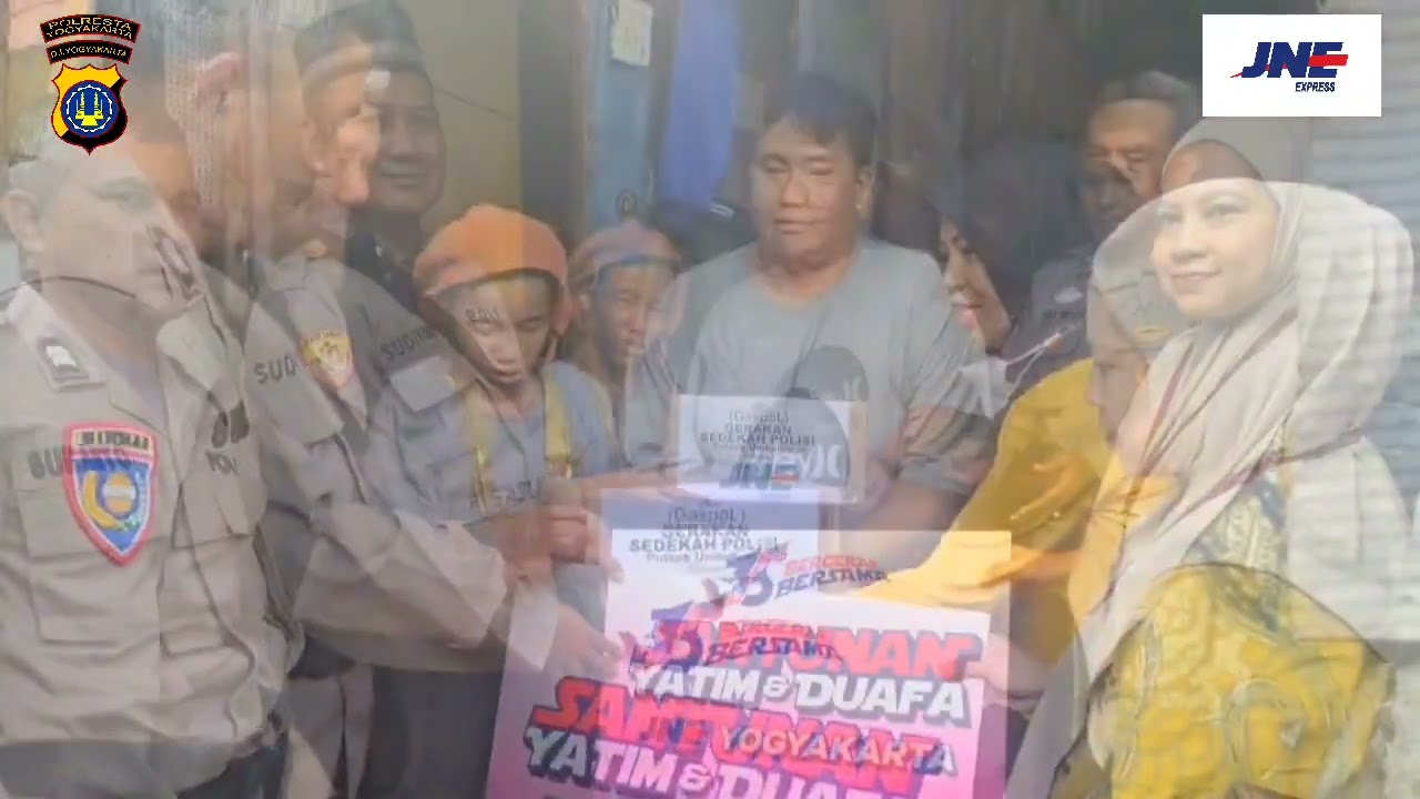 GASPOL (Gerakan Sedekah Polsek Umbulharjo) bersama JNE Cabang Yogyakarta
