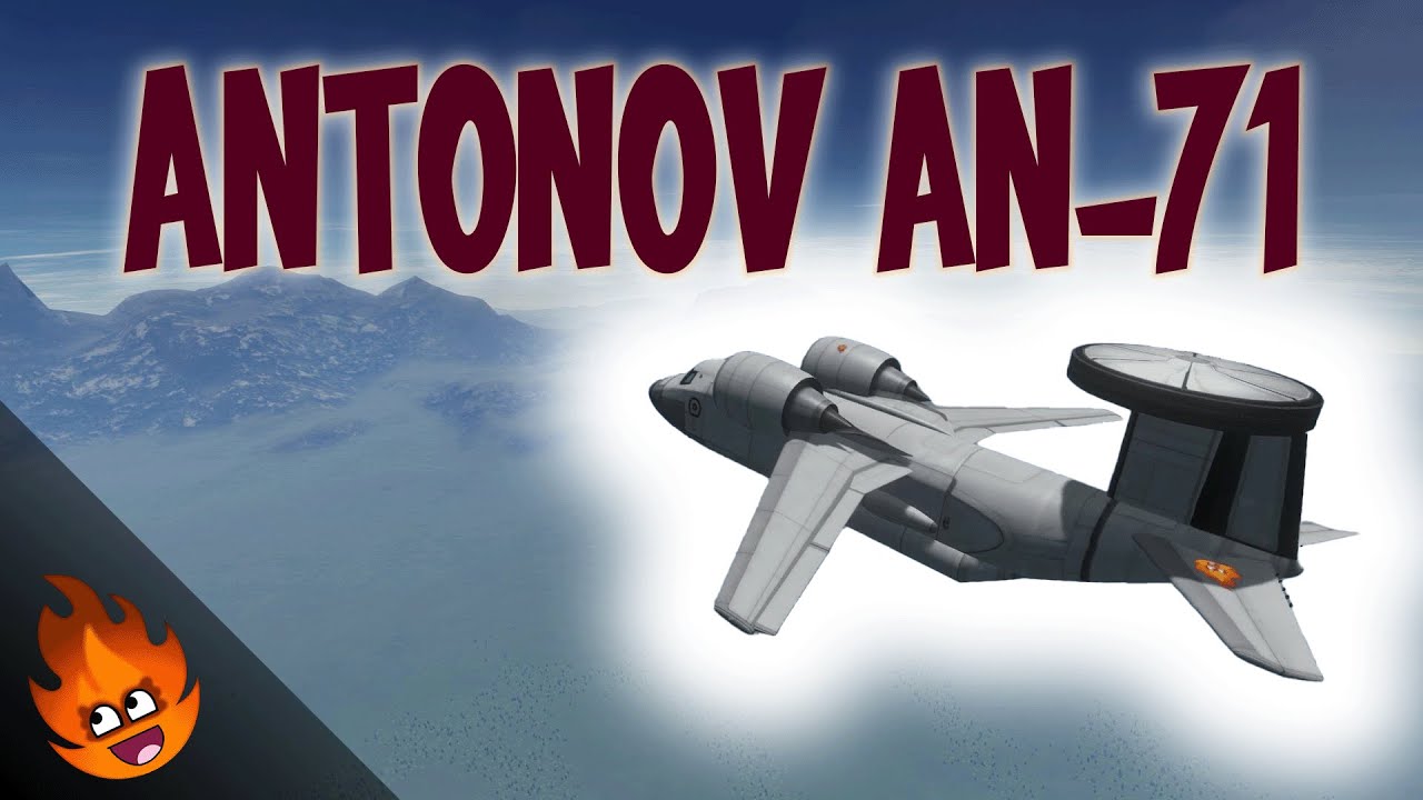 Kerbal recreation of the An-71 AWACS