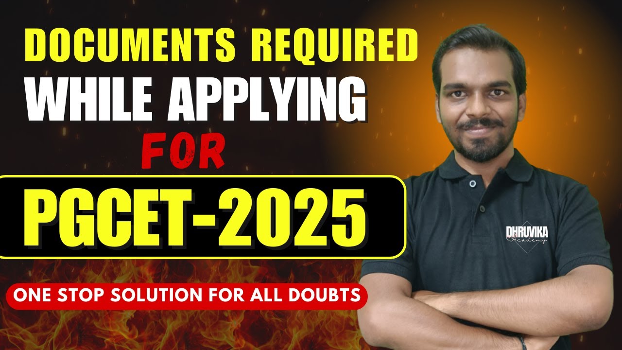 PGCET 2025 EXAM UPDATE | Documents Required for PGCET Application | PGCET MBA-MCA 2025