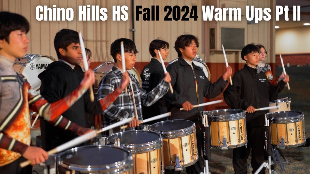 Chino Hills HS Drumline Fall 2024 || Warm Ups Part 2