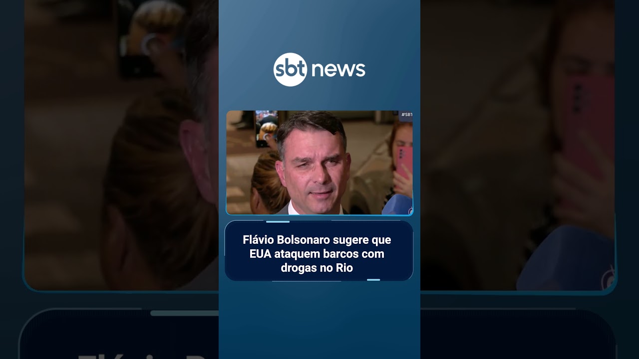 Fl&aacute;vio Bolsonaro sugere que EUA ataquem barcos com drogas no Rio de Janeiro | #SBTBrasil