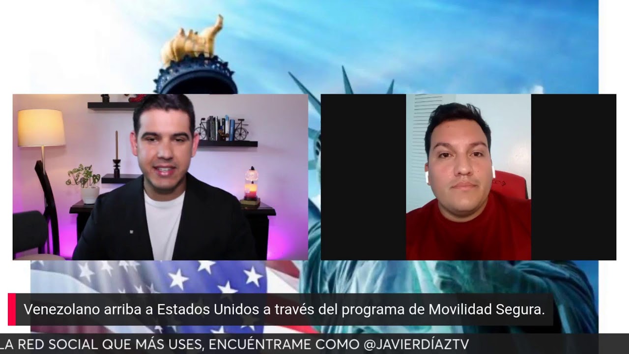 Venezolano arriba a Estados Unidos a través del programa de Movilidad Segura.